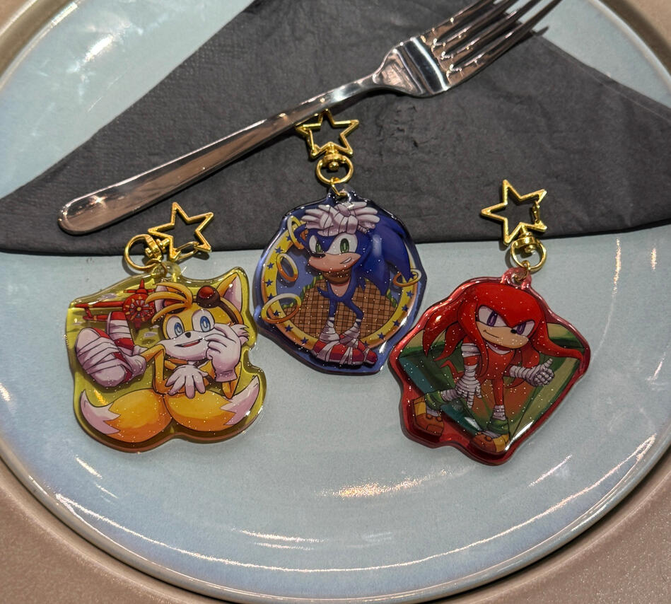 Sonic, Tails, and Knuckles